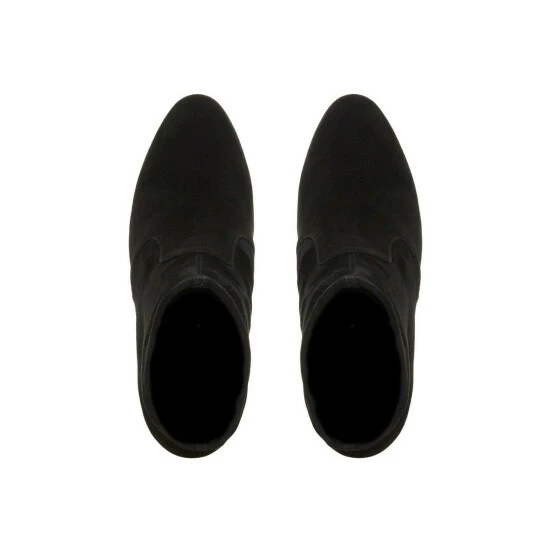 Dune London 'Optical' Suede Sock Boots For Female - Image 4