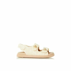 Dune London &apos;Lockstockk&apos; Double Strap Turn Lock Flat Sandals For Female