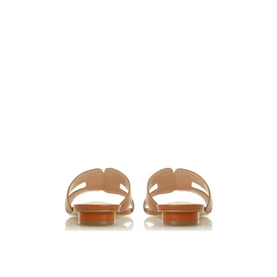 Dune London Wide Fit 'Loupe' Leather Sliders For Female - Image 3