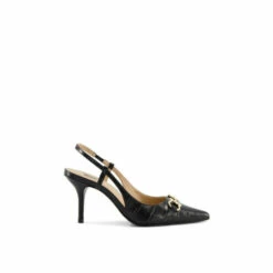 Dune London &apos;Click&apos; Leather Strappy Heels For Female