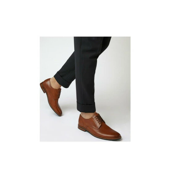 Dune London Wide Fit 'Suffolks' Leather Derbies For Male - Image 5