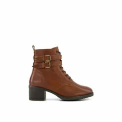 Dune London Wide Fit &apos;Paxan&apos; Leather Biker Boots For Female