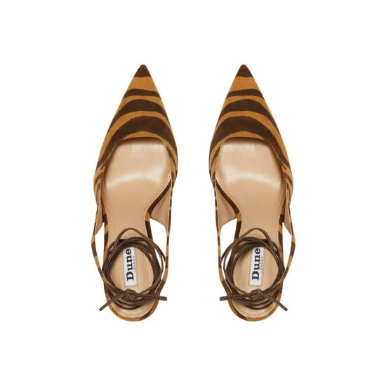 Dune London 'Cirque' Leather Court Shoes For Female - Image 4