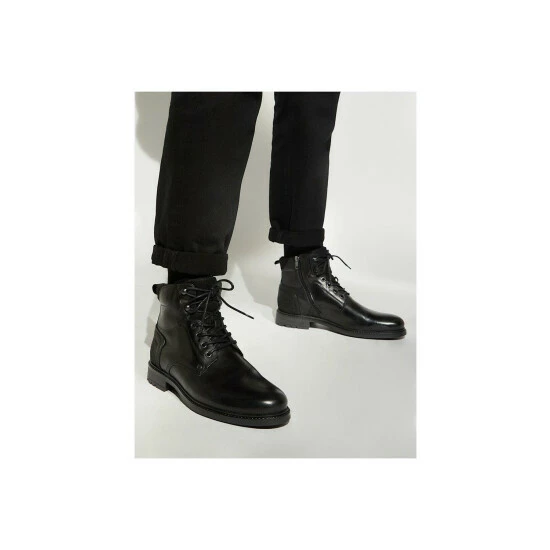 Dune London 'Cordials' Leather Smart Boots For Male - Image 5
