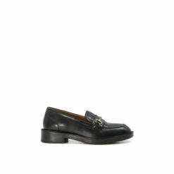 Dune London &apos;Grid&apos; Leather Loafers For Female