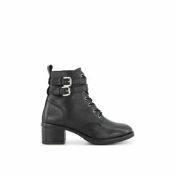 Dune London Wide Fit &apos;Paxan&apos; Leather Biker Boots For Female