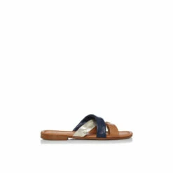 Dune London &apos;Laural&apos; Leather Sliders For Female