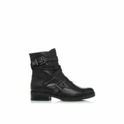 Dune London 'Paradize' Leather Biker Boots For Female
