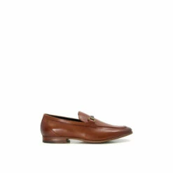 Dune London Wide Fit &apos;Santino&apos; Leather Loafers For Male