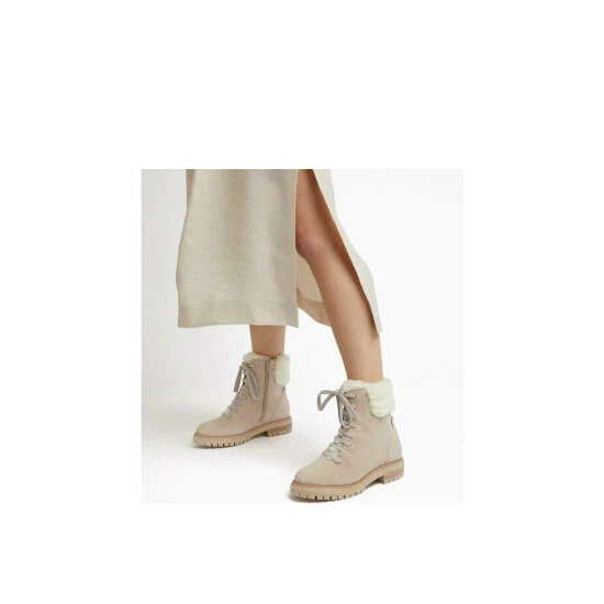 Dune London 'Perch' Suede Lace Up Boots For Female - Image 5