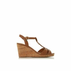 Dune London &apos;Koala&apos; Leather Wedges For Female