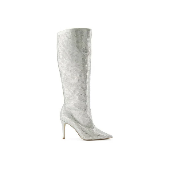 Dune London 'Sparkly' Suede Knee High Boots For Female