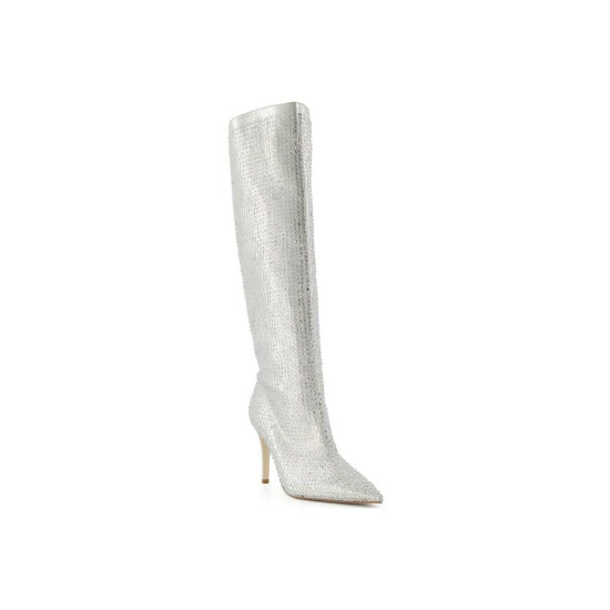 Dune London 'Sparkly' Suede Knee High Boots For Female - Image 2
