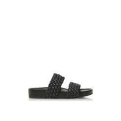 Dune London 'Laylow' Leather Sliders For Female