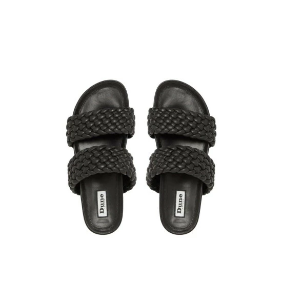 Dune London 'Laylow' Leather Sliders For Female - Image 4