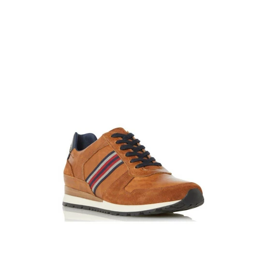 Dune London 'Truro' Leather Trainers For Male - Image 2