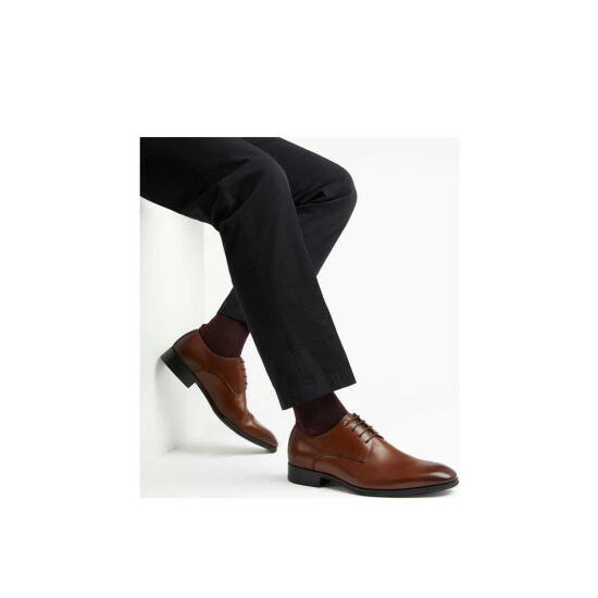 Dune London 'Satchel' Leather Derbies For Male - Image 5