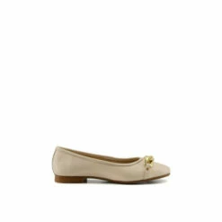 Dune London &apos;Hassel&apos; Leather Ballet Pumps For Female