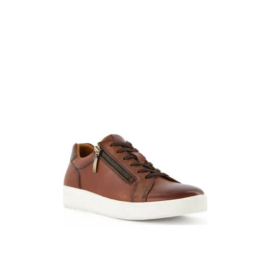 Dune London 'Tribute' Leather Trainers For Male - Image 2