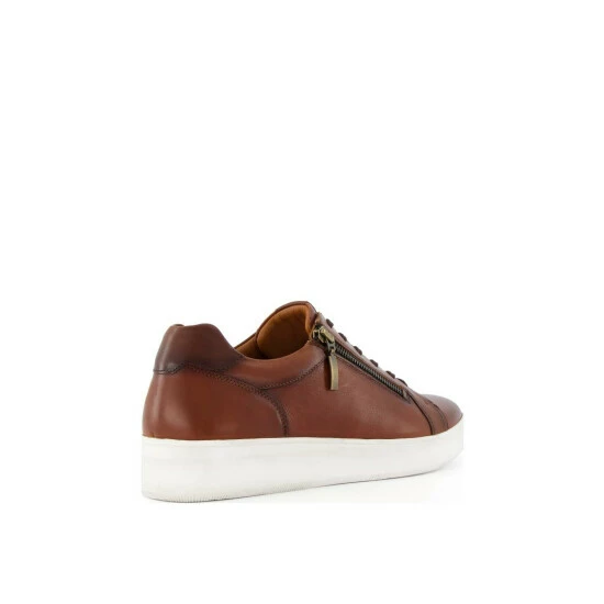 Dune London 'Tribute' Leather Trainers For Male - Image 3