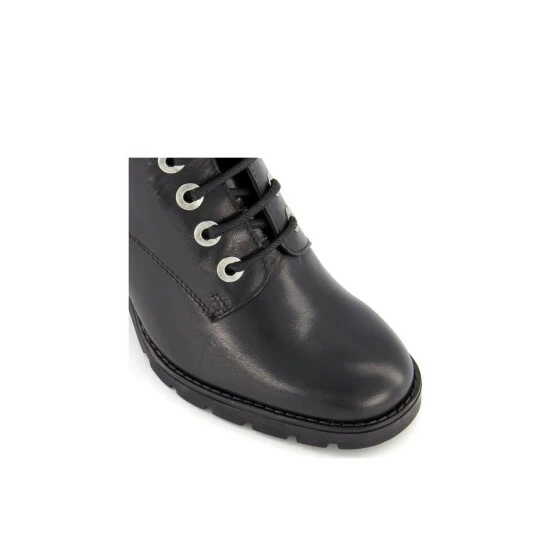 Dune London 'Passo' Leather Biker Boots For Female - Image 6