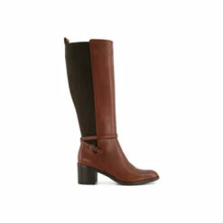 Dune London 'Taxie' Leather Knee High Boots For Female