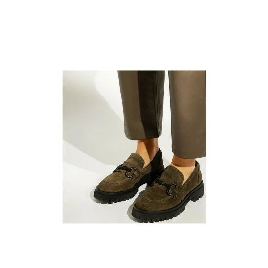 Dune London 'Goodness' Suede Loafers For Female - Image 5