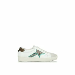Dune London &apos;Emblazed&apos; Leather Trainers For Female