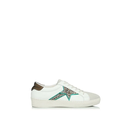 Dune London 'Emblazed' Leather Trainers For Female