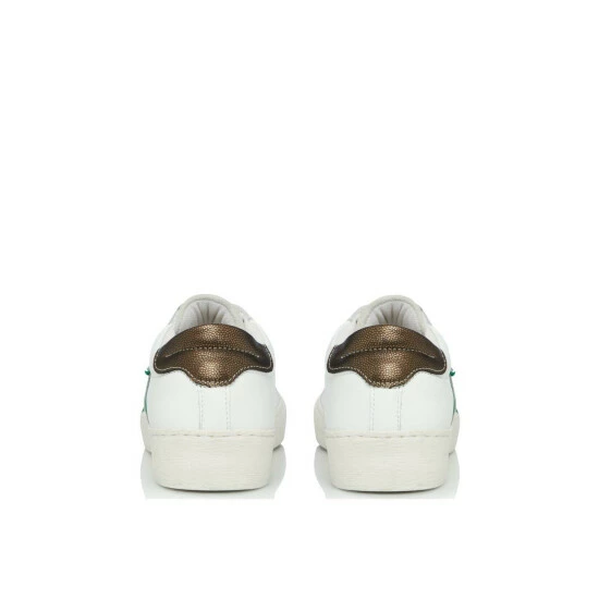 Dune London 'Emblazed' Leather Trainers For Female - Image 3