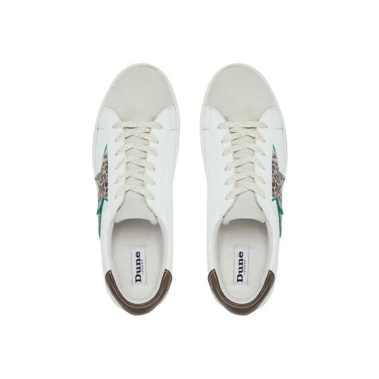 Dune London 'Emblazed' Leather Trainers For Female - Image 4