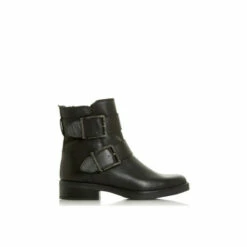 Dune London &apos;Qualify&apos; Leather Biker Boots For Female