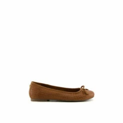 Dune London &apos;Hiedi&apos; Leather Ballet Pumps For Female