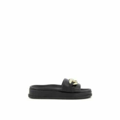 Dune London 'Leon' Leather Sliders For Female