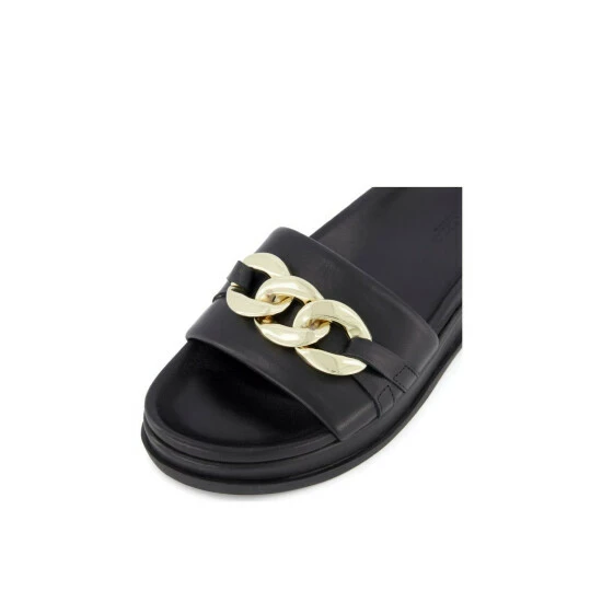 Dune London 'Leon' Leather Sliders For Female - Image 6