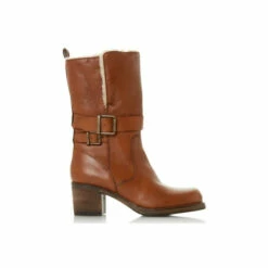 Dune London &apos;Rokoko&apos; Leather Calf Boots For Female