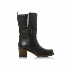 Dune London &apos;Rokoko&apos; Leather Calf Boots For Female