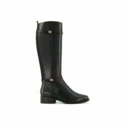 Dune London Wide Fit &apos;Wf Tap&apos; Leather Knee High Boots For Female