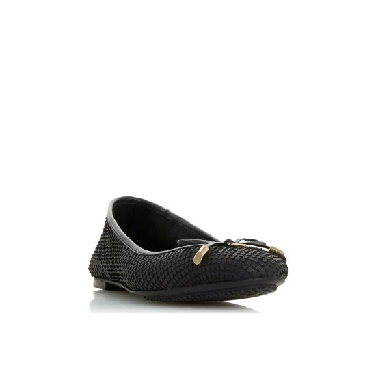 Dune London 'Harpar 2' Leather Ballet Pumps For Female - Image 2