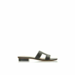 Dune London 'Loupe' Leather Sliders For Female