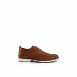 Dune London Wide Fit &apos;Wf Balad&apos; Leather Casual Shoes For Male