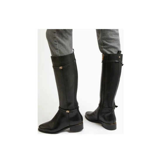 Dune London 'Tap' Leather Knee High Boots For Female - Image 5