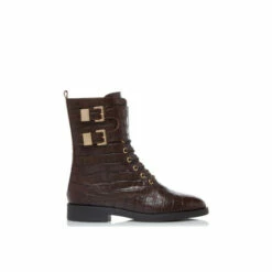 Dune London &apos;Pictor&apos; Leather Biker Boots For Female