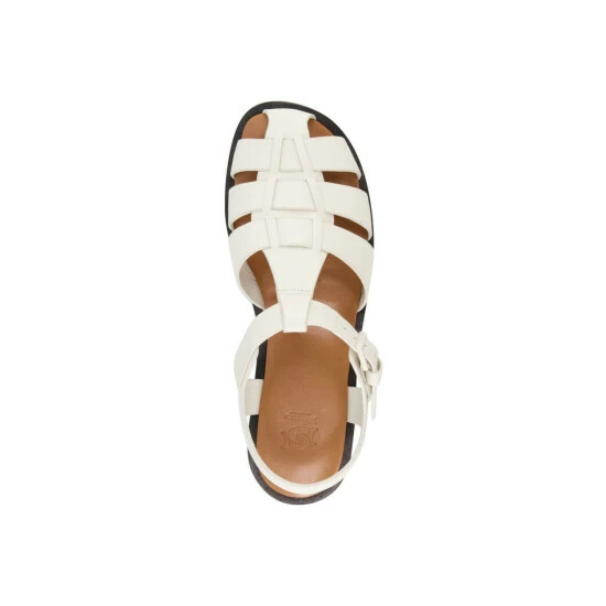 Dune London 'Loch' Leather Footbed Buckle Sandals For Female - Image 4