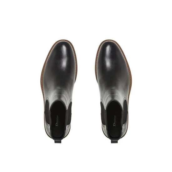 Dune London 'Character' Leather Chelsea Boots For Male - Image 4