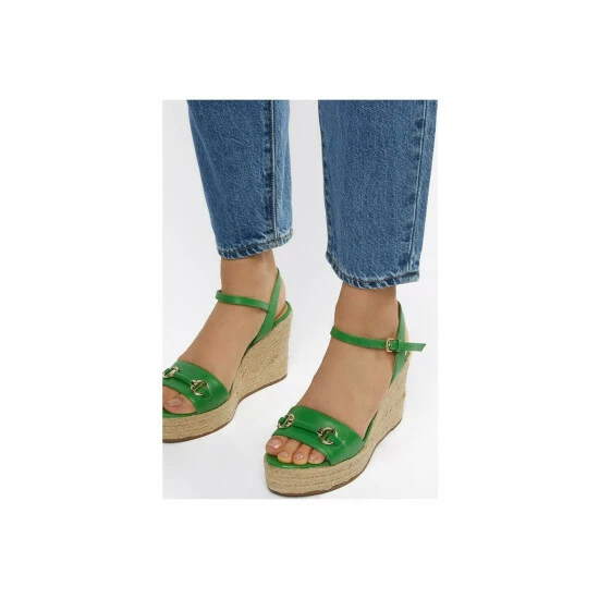 Dune London 'Kai' Leather Wedges For Female - Image 5