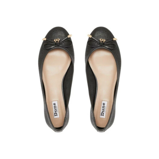 Dune London 'Harpar 2' Leather Ballet Pumps For Female - Image 4