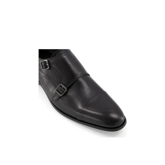 Dune London 'Schemer' Leather Monk Straps For Male - Image 6